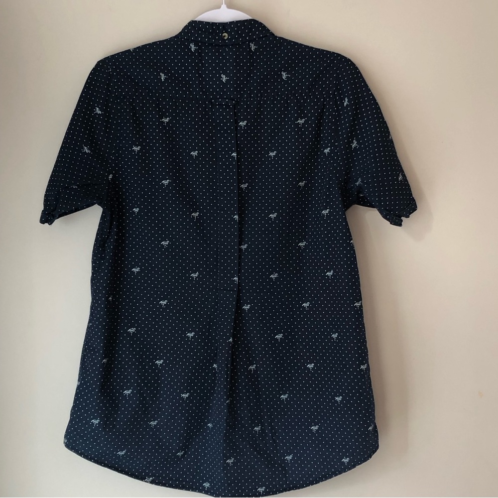 Peau de Loup Button Down Shirt/Size 8 - Picture 4 of 7